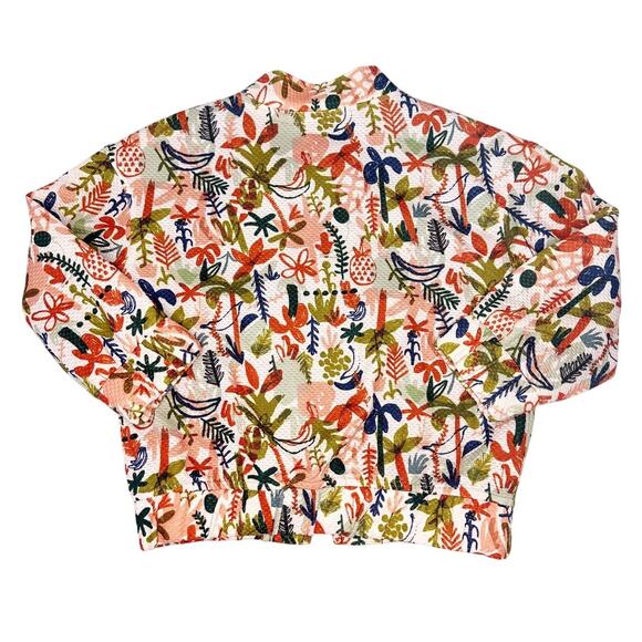 Mango Kids Floral Print Jacket Size 3-4Y - Picture 4 of 5